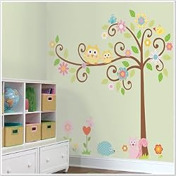 Magnificent Peel & Stick By RoomMates Scroll Tree MegaPack Wall Decals