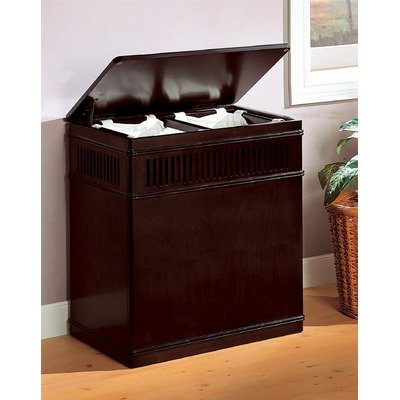 Laundry Hamper in Cappuccino wood