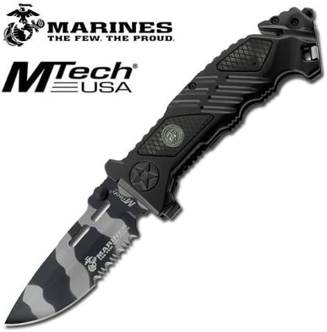 M-A1023BU US NXXaTWtzbM MARINES TACTICAL RESCUE ASSISTED qwoLnhAXCe OPENING KNIFE - URBAN CAMO aghjui4567 gjiokmnvb jks567 gnbnbv67rsdcvnmkj jjjeiiiweree34fgvbnncxs2345 Mtech Officially Licensed US Marines Tactical Rescue Assisted Opening KnifeUS Marines Spring Assisted Folding Knife5" sEAdj Closed Length4.5MM Thick Urban Camo Half Serrated Stainless Steel BladeBlack Pakkawood Inlay Aluminum HandleIncludes Seatbelt bMQq25 Cutter, Glass Breaker & Pocket Clip