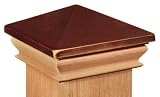 Woodway Products 870.1014 6-by-6-Inch Cedar Anodized Pyramid Post Cap, Copper