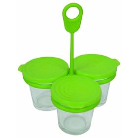 Seb - XA500039 - Set de 3 Verrines avec Support pour cuiseur vapeur