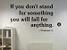 Malcom X If you dont stand for something famous quote Wall Art Vinyl Decal Sticker w/ FREE Sakari Graphics Decal