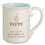 Grasslands Road Sweet Soiree 13-Ounce '50' Birthday Mug
