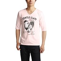 (タイムリーワーニング)TIMELY WARNING ハートガール柄5分袖プリントTEE 2551013 015PIN ピンク L