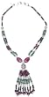 Silver Y Necklaces Clear Quartz Gemstone Jewelry 19 inches