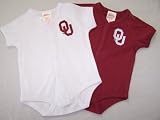 Oklahoma Sooners Baby Twin Creepers