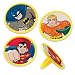 DC Super Friends Label Party Cupcake Rings 12 Pack