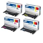 Samsung CLP320 4pk Geniun Color Toner Cartridges(CLT-K407S,CLT-C407S,CLT-Y407S,CLT-M407S)