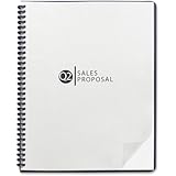 Swingline GBC Clear View Presentation Covers, Round Corners, Clear, Unpunched, 100 Pack (2000036P)