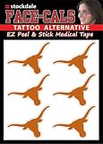Texas Longhorns Logo Facial Sticker - Texas Orange
