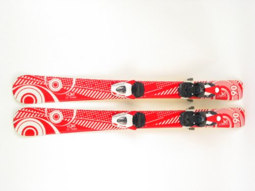 New Lil Flake Kids Jr. Shape Snow Ski with Salomon TZ5 Binding 90cm