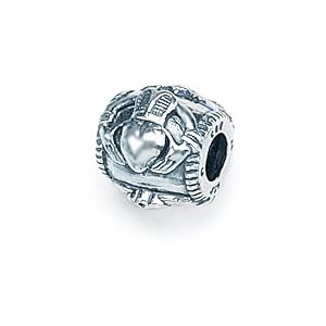 Buy Zable(tm) Sterling Silver Claddaugh Bead Charm by Finejewelers