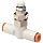 SMC AS Air Flow Control Valve, PBT & Nickel Plated Brass, In-Line, Push-to-Connect Fitting X Push-to-Connect Fitting