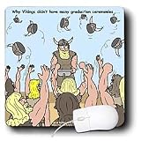 Rich Diesslins Funny General Cartoons - Why Vikings Didnt Have Many Graduation Ceremonies - Mouse Pads