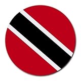 Trinidad and Tobago Flag Round Mouse Pad