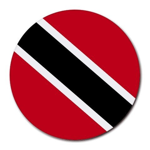 Trinidad and Tobago Flag Round Mouse Pad