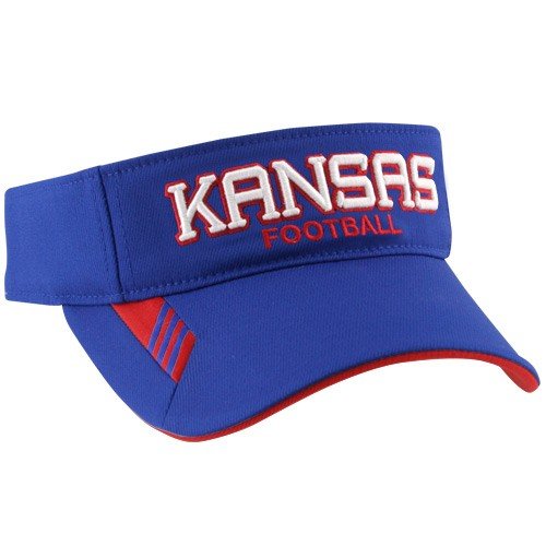 adidas Kansas Jayhawks Royal Blue Sideline Visor