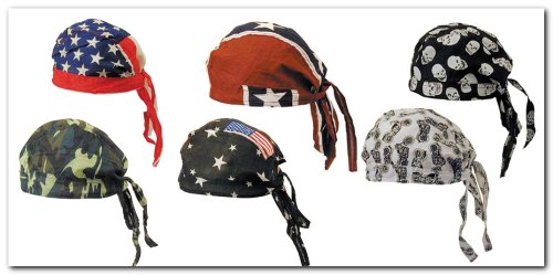 60pc Wholesale Lot Motorcycle Biker SKULL CAP Head Wrap