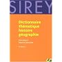 Dictionnaire th�matique histoire g�ographie