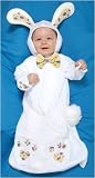 Childrens Costume Kids Newborn Infant 0-6 months Animal White Bunny Bunting Outfit