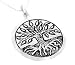  : Mourie Sterling Silver Celtic Birth Charm Tree Pendant for August 17 - September 8