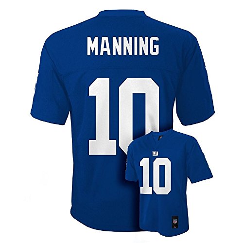 Eli Manning #10 New York Giants NFL Kids Sizes 4-7 Mid-tier Jersey (Kids Large Size 7)