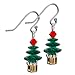 Emerald Swarovski Christmas Tree Earring Kit title=