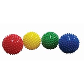 Edushape 4" Sensory Balls, Set of 4, Colors May Vary