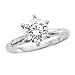 14K White Gold 1/3 ct. Round Brilliant Cut Diamond Solitaire Ring