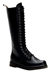 Men'S 20 Eyelet Knee Combat Boot With Inner Side Zipper