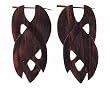 Natural Wood - Dahon - Tribal Earrings (61x31mm)