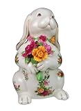 Royal Albert Old Cournty Roses Floppy Ear Bunny Statement Piece