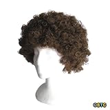  : Economy Brown Afro Wig ~ Halloween 1960s or 1970s Costume Party Wig