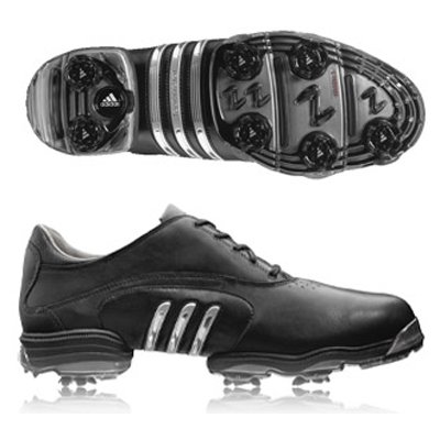 Adidas 2007 Men’s Tour Metal II Golf Shoes - Black / Metallic Silver Golf Shoes Picture