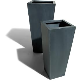 Strathwood Zinc-Finished Planters, Set of 2