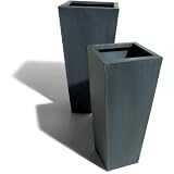 StrathwoodZinc-FinishedSquarePlanters,Setof2