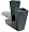 Strathwood Round Zinc-Finished Planters Set of 2, Square