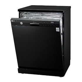 LG D1454BF 14 Place Setting Steam Direct Drive Dishwasher Black