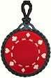 Rikki KnightTM Poker Chip Iron Trivet with Handle - Wall Hanging & Counter Protection Workspace Saver - Ideal Gift for all Occassions
