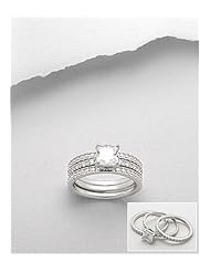 CZ Ring In 92.5 Sterling Silver