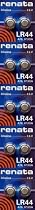 10 X Renata LR44 batteries Made by Swatch