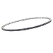 14k White Gold Sapphire w/ Black Rhodium Bangle