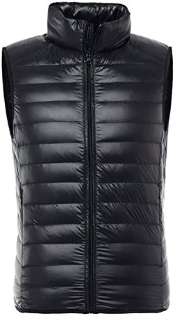 ZeggA Men's Lightweight Water and Wind-Resistant Puffer Vest Navy Tag S