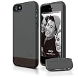 elago S5 Glide Case for iPhone 5 - Soft Feeling Dark Gray + Extra Bottom Clip + Front Protection Film + Back Protection Film included - Full Retail Packaging