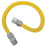 Buy Plumb Shop Brasscraft CSSC54-24P 24-Inch Stainless Steel Gas Range Connector by PlumbShop