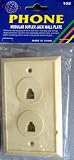Modular Duplex Jack Wall Plate: Almond Color