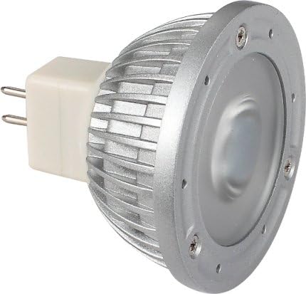 Green LongLife 6060105 LED Replacement Light Bulb MR16 base High Power 3W DIP 100 Lumens 12v or 24v Natural White