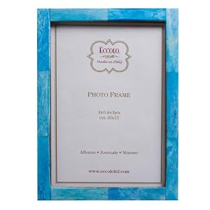 Turquoise Bone Frame, 5x7"