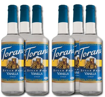 SUGAR FREE TORANI SYRUP VANILLA SET OF SIX 150ML by TORANI SYRUP