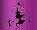 DANCIN WITCH AND CAT #1 ~ HALLOWEEN: WALL OR WINDOW DECAL, 12